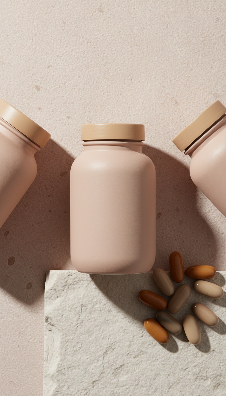 Hair, Skin & Nails Supplement Bottle